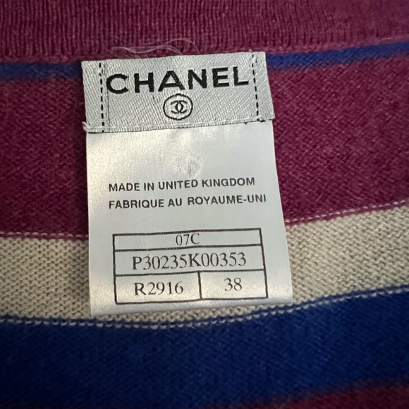 CHANEL striped cardigan (Host Pick) - Picture 5 of 8
